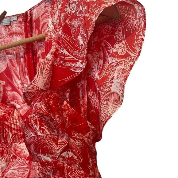 Stella McCartney Mushroom-Print Cap-Sleeve Mini Dress Size 40 (M/8) - Picture 5 of 12